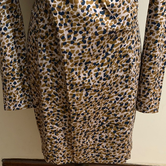 French Connection Animal Print Long Sleeve Dress - Picture 3 of 10